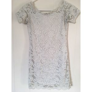 H&M off the shoulder mini lace dress